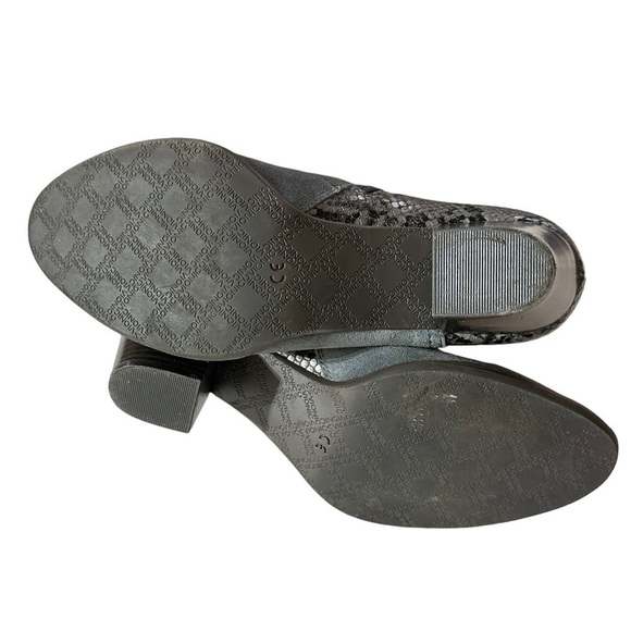 Vionic Naomi Grey Snake Print Bootie Water-resistant 2.5” Heel - Picture 7 of 9